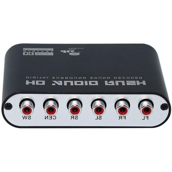 Freeshipping SPDIF COAXIAL 51/21 kanal AC3/DTS Ses Kod Çökeltisi Surround PS3, STB, DVD Player, HD Player, Xbox 3 Whuc için Ses Rush