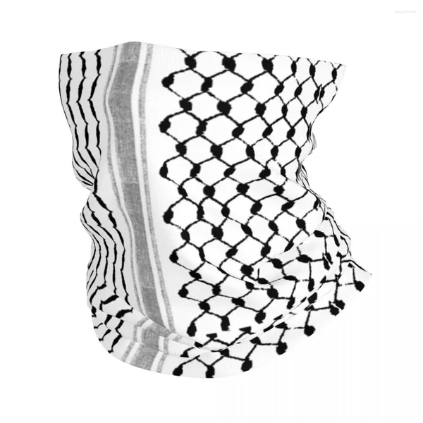 Sciarpe Palestinesi Hatta Kufiya Modello Folk Bandana Ghetta per il Collo Palestina Maschera Tradizionale Sciarpa Calda Fascia da Pesca per Uomo Donna