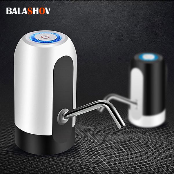Wasserpumpen Elektrischer Spender Automatische Flasche USB-Aufladung One Click Auto Switch Drink 230410