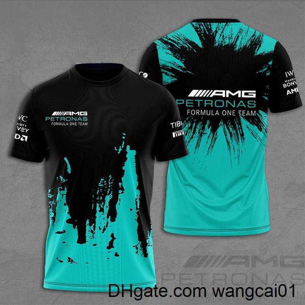 Erkek Tişörtleri Akşam Çantaları AM Petronas F1 Erkek ve Kadın Spor T-Shirt 3D Baskılı Spor T-Shirt Sıradan Nefes Alabilir Formül 1 G Büyük Kısa Slee 4113
