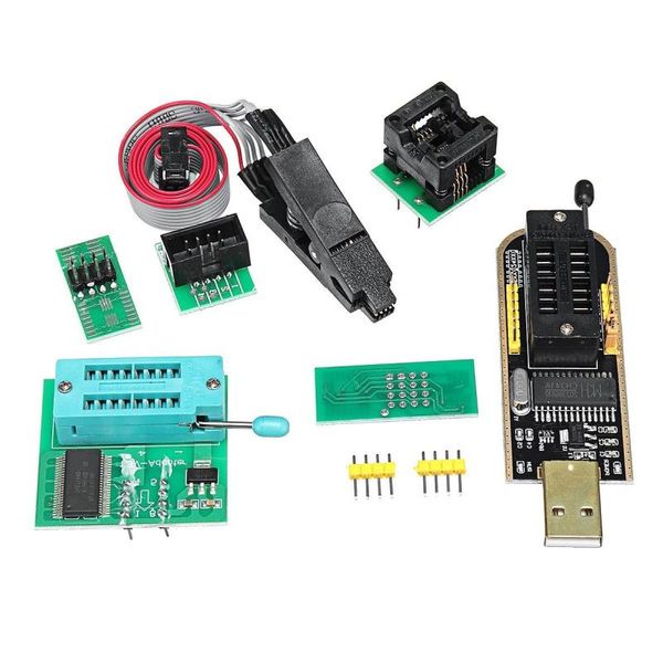 Бесплатная доставка EEPROM Flash BIOS USB-модуль программатора CH341A SOIC8 Clip 18V Адаптер SOIC8 Адаптер Gscmk