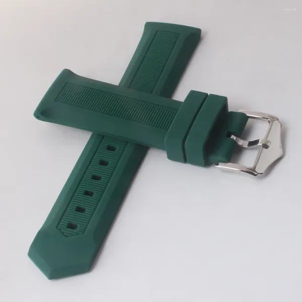 Cinturini per orologi Cinturino in gomma siliconica di alta qualità 12 14 16 18-26mm Cinturino moda Sport Impermeabile Verde Rosso Cinture braccialetto morbido