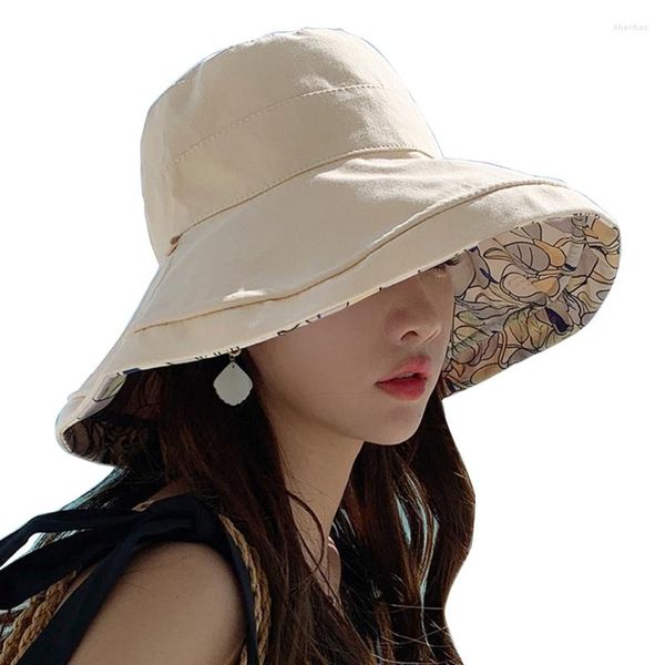 Geniş Memlu Şapkalar Yaz Kova Şapkası Kızlar için Kadın Gider Gider Gider Kamp Tırmanış Balıkçılık Dağcılık Aşıkları Güneş Kafası