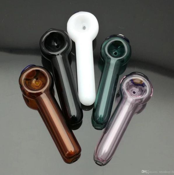 Nuovo tubo di fumo mini giaccancio bong di vetro tubo di vetro colorato a forma di metallo