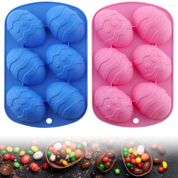 Stampi da forno Jelly Pudding Cake Decorating Chocolate DIY Easter Egg Shape Cupcake Pan Stampo in silicone