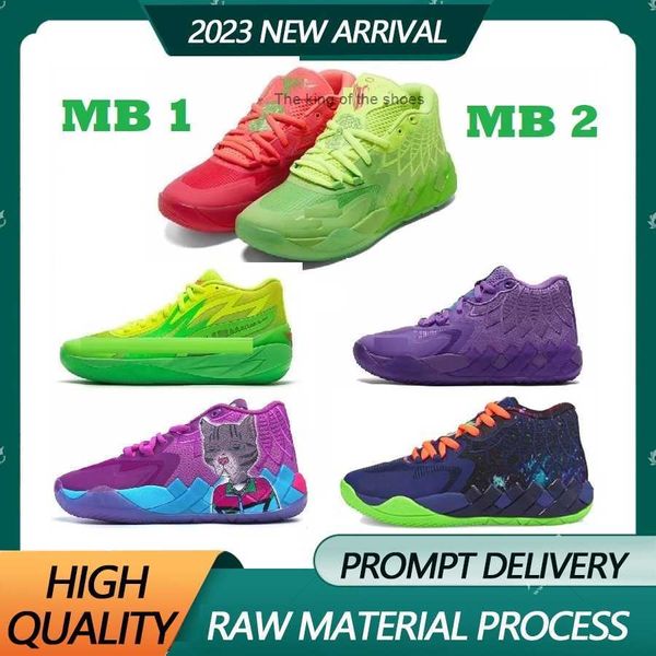 MB.01Melo Basketballschuhe Hochwertige Lamelos MB1 Rick und Mortys Männer Frauen Tennisschuhe Queen City Be You Lamelo Ballschuhe Melos MB 2 Kinder