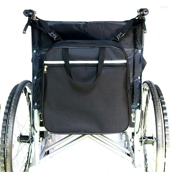 Borse portaoggetti Borsa per sedia a rotelle Shopping Mobilità Borsone Maniglia Scooter Walker Frame Borse Black Drop