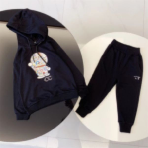 2023 Nuovo Fashion Sports Sports Fashion's Children's Boys Girls Set di abbigliamento Spring and Fall Sports Children Students Hip Hop Street Clothing Wool Children Z13