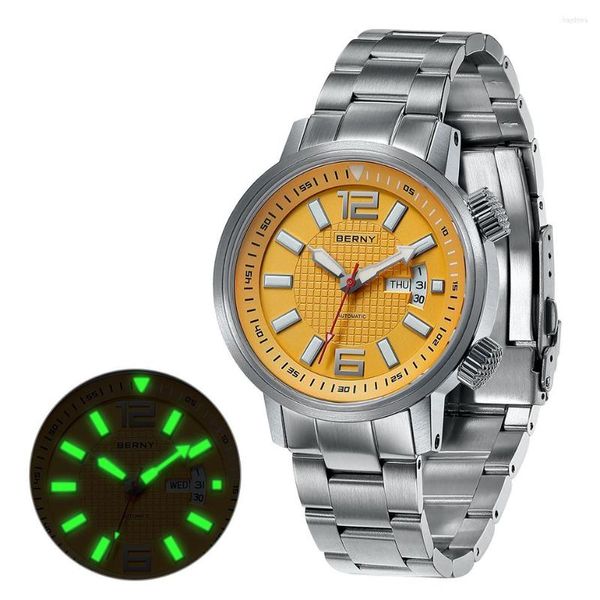 Orologi da polso Miyota 8205 200M Orologio subacqueo Super Luminoso Zaffiro Impermeabile Nuoto Sport Orologio da polso Carica automatica per uomo