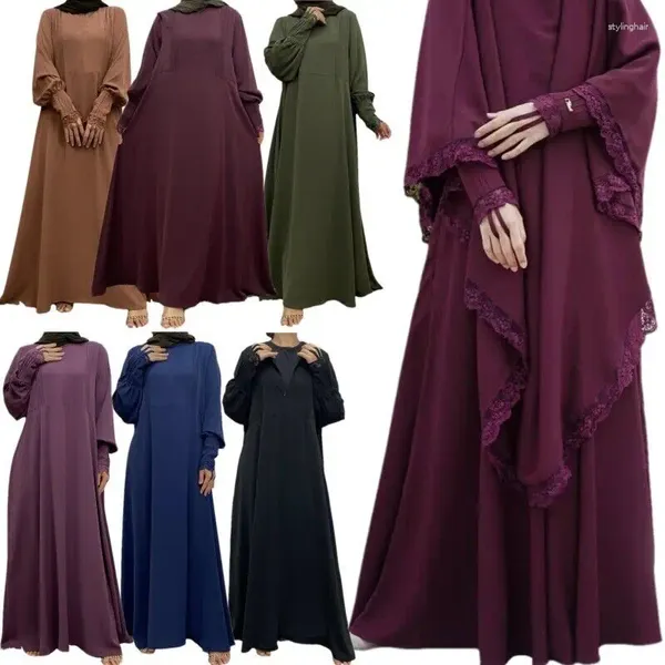 Abbigliamento etnico Eid Abito musulmano con cerniera frontale per le donne Abiti da festa turchi Dubai Abaya Islam Arabia Modesto caftano a maniche lunghe Ramadan Jilbab