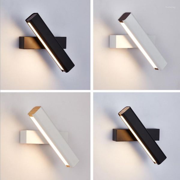 Lampada da parete Lampade nordiche Lampada da specchio a led orientabile Lampada da arredamento moderna Sconce per bagno Camera da letto Comodino Scale Illuminazione domestica