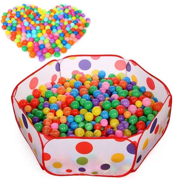 Giocattoli sportivi 5,6 cm Palline colorate Baby Kid Secure Pit Toy Swim Soft Plastic Fun Colorful Ocean Balls 50pcs Drop 230410