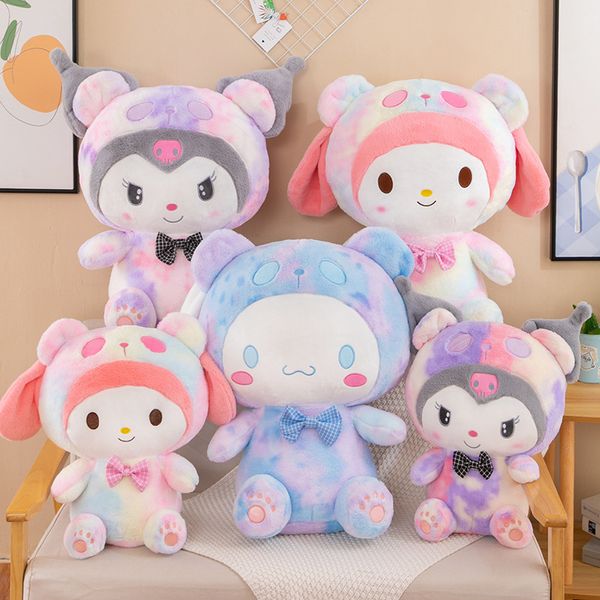 Simpatico peluche Kuromi da 45 cm Peluche Meredith popolare bambola a forma di cuore per ragazza dei cartoni animati