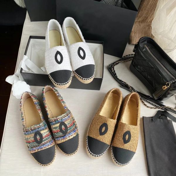 Espadrilles tasarımcı ayakkabı lüks spor ayakkabı kadın rahat ayakkabı tuval gerçek deri loafers klasik tasarım botları terlik slaytları ayakkabı