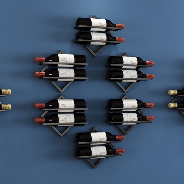 Racks de vinho de mesa montados na parede de cabeça para baixo garrafa de garrafa de cálice Gobles Organizador de armazenamento 230411