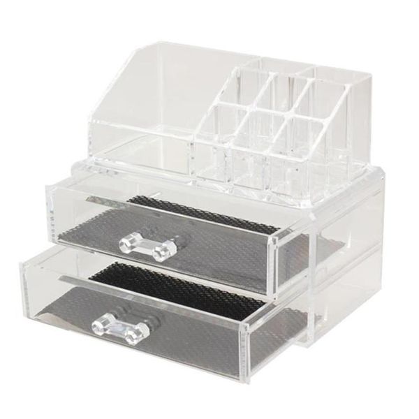 Tragbare transparente Make-up-Organizer-Aufbewahrungsbox, Acryl-Make-up-Organizer, Kosmetik-Make-up-Aufbewahrungsschubladen, Christmas233I