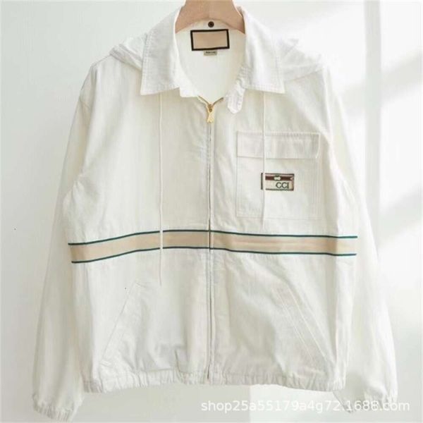 a versão correta de g House Jacket Gujia Trench Coat Label Roupas de algodão ecológicas