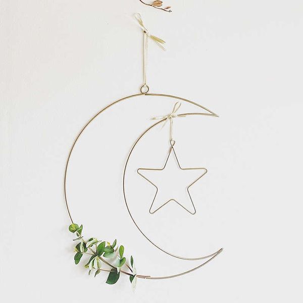 ROVA itens Moon Star Hanging Frame Eid Ramadã feliz Mubarak al adha muçulmano islâmico kareem jantar home cadeira de cadeira de parede decoração z0411