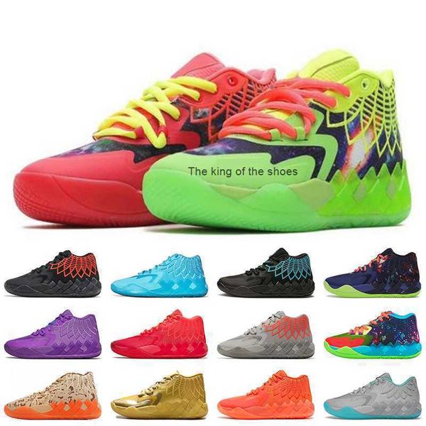 MB.01shoesOG Stivali con scatola LaMelos Ball MB.01 Scarpe da basket US 7.5-12 Scarpe da ginnastica da uomo Sport Galaxy Beige Queen Buzz City Rick e Morty Sky Blue Nero