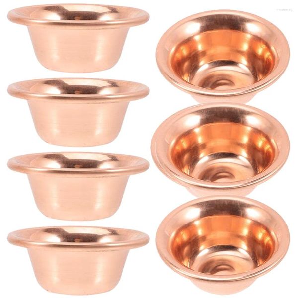 Tigelas 7 Pcs Yoga Tigela Acessório Recipiente de Água Religioso Desktop Decorativo Copo Sagrado Latão