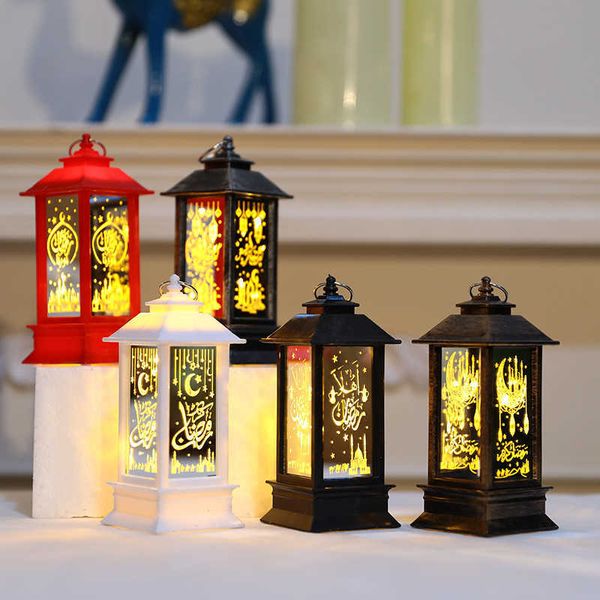 Articoli novità Ramadan Festival LED Ornamento leggero Lanterna appesa Eid Mubarak Luci a led decorative Islam Forniture per l'illuminazione per le vacanze musulmane Z0411
