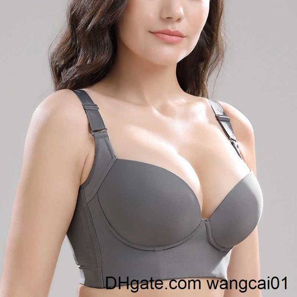 Bras Push Up Bras Women Women Deep Cup Bra Hide Back Fat Rouphe Shaper Incorporated Lingerie de cobertura traseira completa 4113