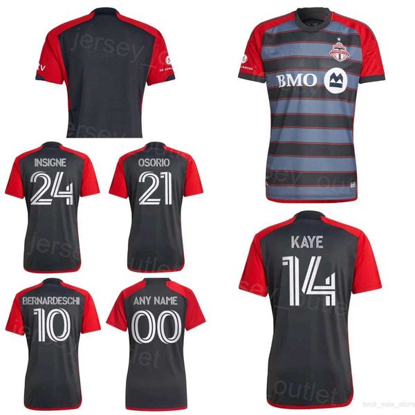 FC Toronto Soccer 10 Maglia Alejandro Pozuelo KAYE HEDGES LARYEA OSORIO JOHNSON BRADLEY THOMPSON MACNAUGHTON SERVANIA AKINOLA Maglia da calcio Kit 2023-24 Club