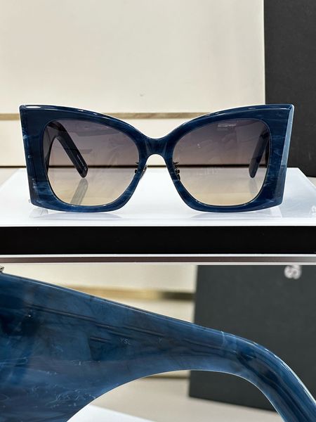 Óculos de sol personalizados de moda de grandes dimensões lentes borboleta lentes de leopardo quadro de estampa de textura premium Óculos de sol polarizados batidas de rua com caixa