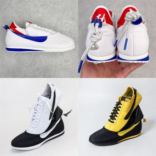 Tênis de corrida Clot Clotez Cortez SP Yin Yang Bruce Lee Tênis branco preto amarelo designer clássico masculino feminino tênis esportivo 36-45