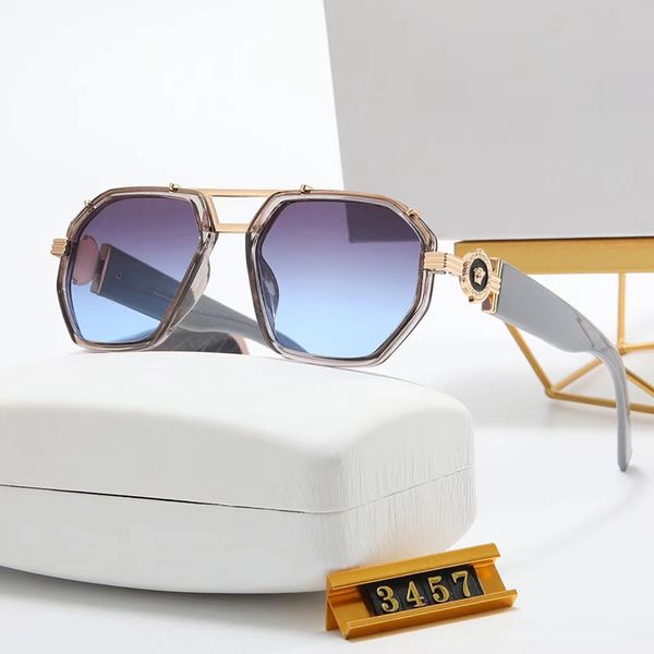 Moda Popular Ladies Sunglasses Woow Eyewear Hexagonal Design PC Frame Metal Trapezoidal Beam Metal Metal Round Fivelelle UV400 Zeelool Eyewear