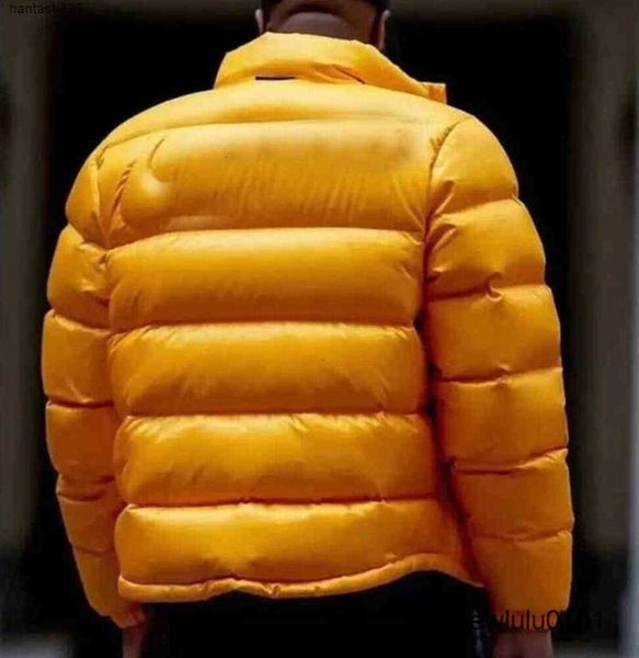 Inverno amarelo para baixo jaqueta nocta designer para baixo casaco de volta grande engrossado pão jaqueta masculino feminino