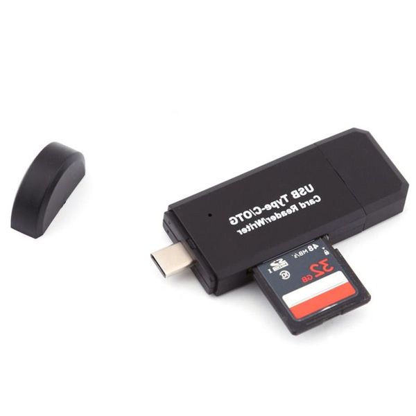 Freeshipping Type-C USB 20 OTG TF Micr-o -S-D Memory Card Reader Combo Hub para Macbook Computador Android Phone Febaj