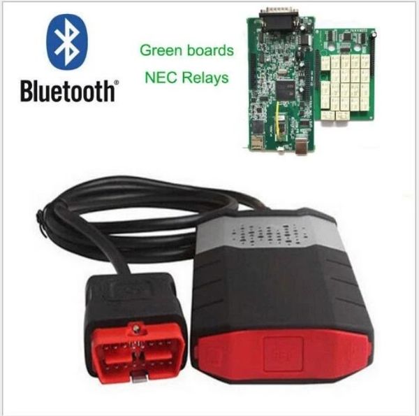 Strumenti di analisi Scanner a doppia scheda DS 150E con scanner diagnostico per camion per veicoli per auto con strumento diagnostico Bluetooth Green Board