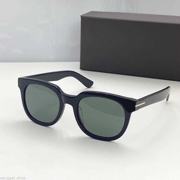 Óculos de sol redondos para homens e mulheres High End Unissex Tom Shade Glasses Frame Eyewear Blue Lens Removível Classic Luxury Brand Glass