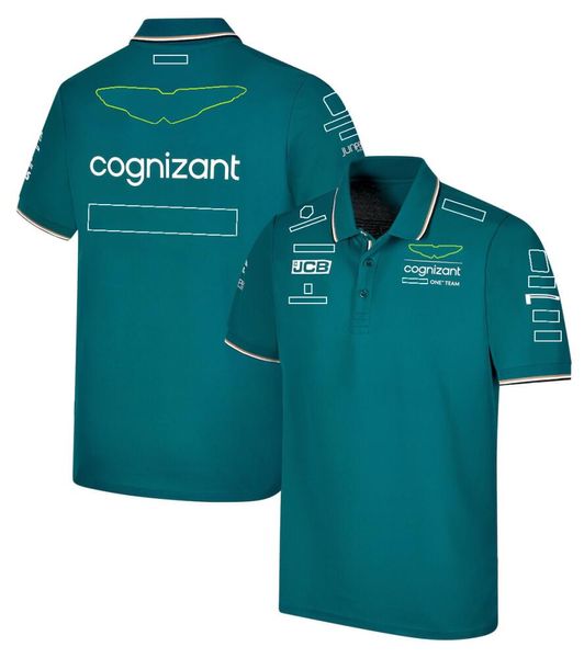 T-shirt a manica corta di Formula 1 maschile, tuta da corsa in polo, maglietta da equipaggiamento, personalizzabile, stile ufficiale, 2023