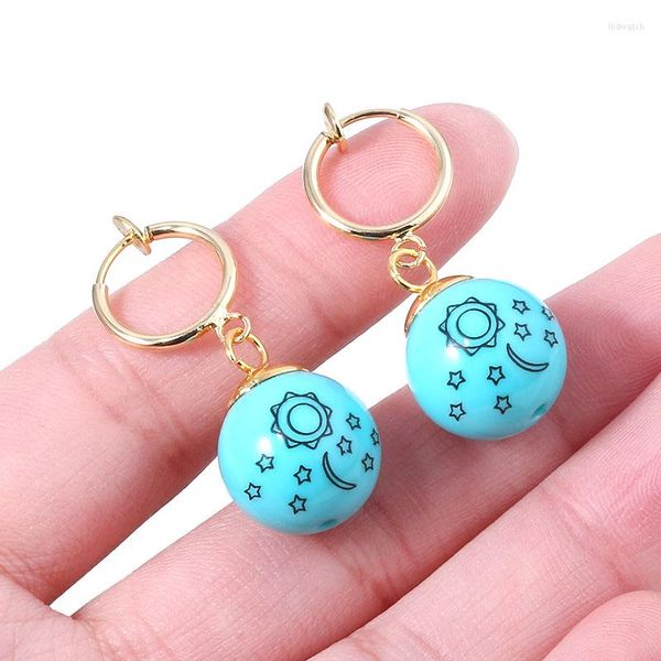 Brincos Dangle os sete pecados capitais Cosplay Elizabeth Liones Anime Blue Pingente Jóias Presentes para Meninas