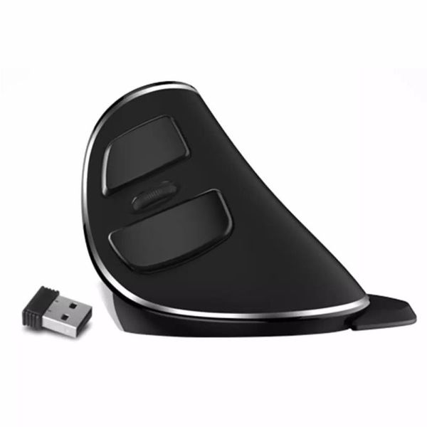 Mouse wireless verticale Mouse da gioco ergonomico antiscivolo con supporto per polso rimovibile Tkwcx