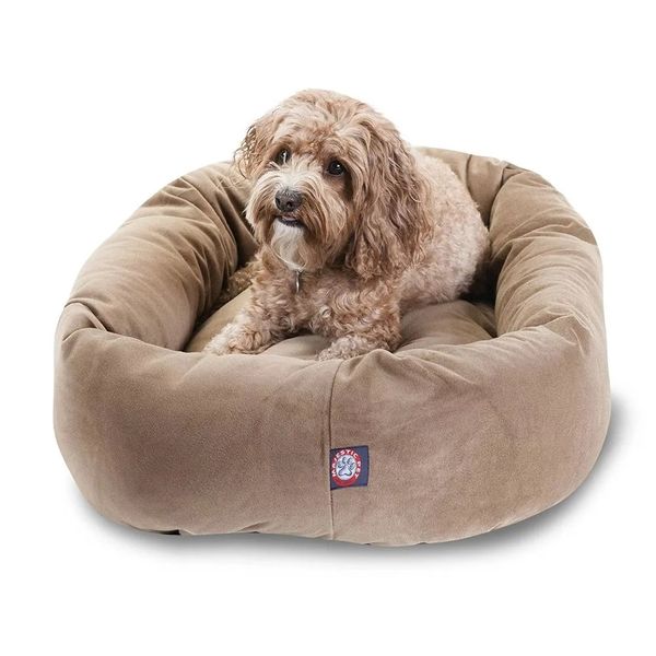 canili penne Mobili per animali Pelle scamosciata Bagel Cuccia per cani Pietra media Forniture Prodotti Giardino domestico 231110