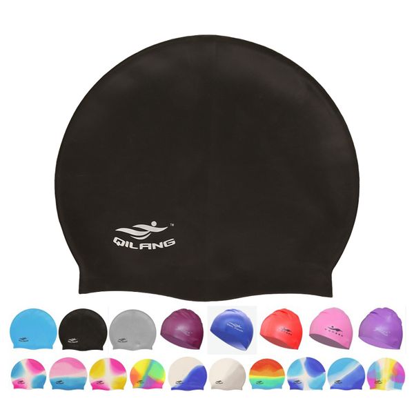 Cuffie da nuoto Donna Uomo Impermeabile Flessibile Gel di silicone Orecchio Protezione per capelli lunghi Cuffia per piscina Copri cappello per bambini adulti Bambini 230411