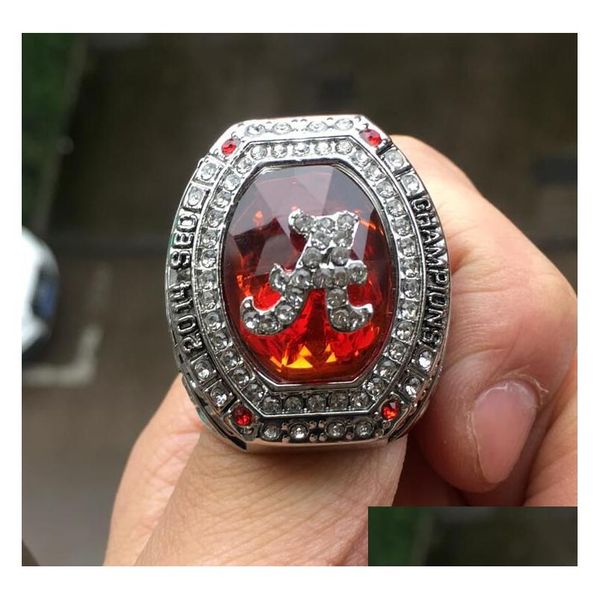 Più nuovo Alabama 2014 Roll Tide National College Football Championship Anello Souvenir Uomini Fan Regalo Consegna di goccia all'ingrosso Dhqz9