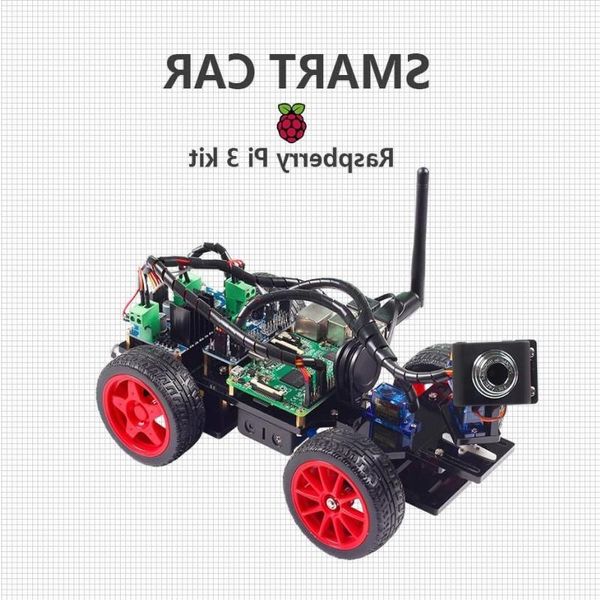 Circuiti integrati Raspberry Pi Smart Video Robot Car per 3 Modello B B 2B con app Android RPI non incluso Qaeda