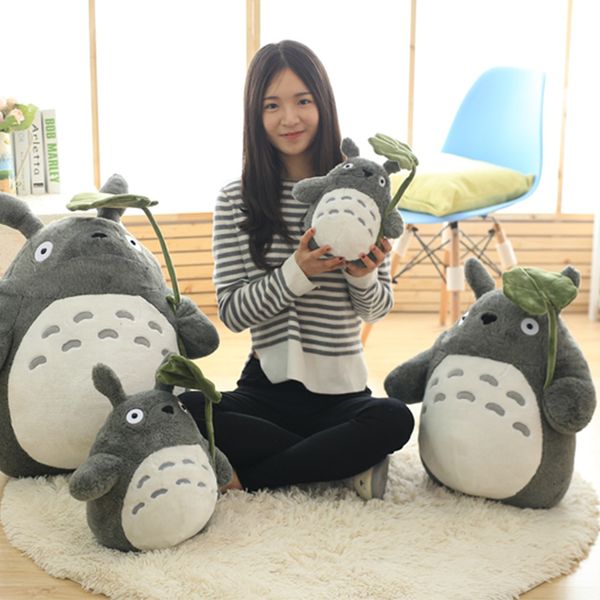 Dolls de pelúcia 30-70cm Cute Anime Girl Girl Kids Toys Totoro Doll Tamanho grande travesseiro macio Totoro Plush Toy Doll Boneca Filhos de aniversário Cartoon Home 230410