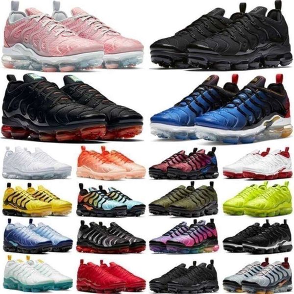 Tn 2023 Plus Scarpe da uomo Triple Nero Bianco Dal 1972 Sfumature arancioni Limone Rosso lime Blu royal Oro metallizzato Scarpe da ginnastica fresche sportive 36-47