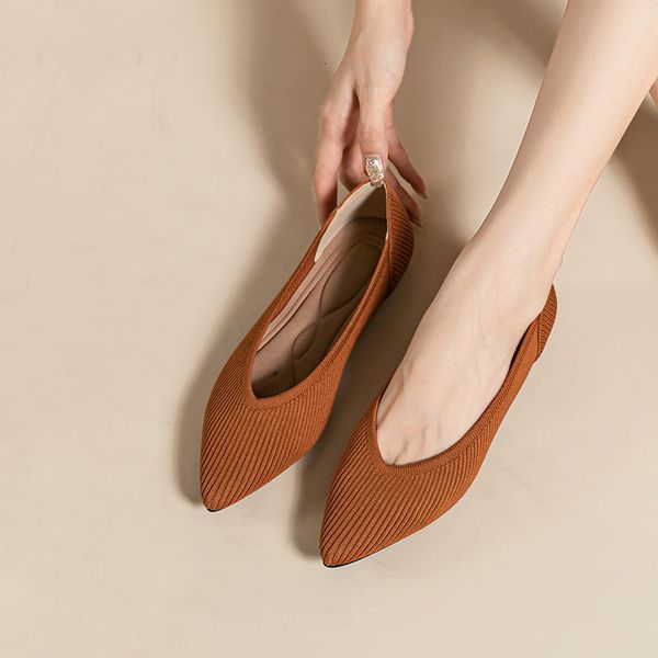 Solid 971 Dance Women's Color Flat Casual Fashion Casual Modevole Non slip in gomma in gomma a punta Donne in gravidanza Scontro comodi Spring e 230411