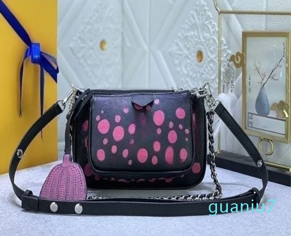 Bolsa mensageiro ameixa vermelha estampada moda luxo bolsa de couro feminina bolsa crossbody bolsa de marca masculina