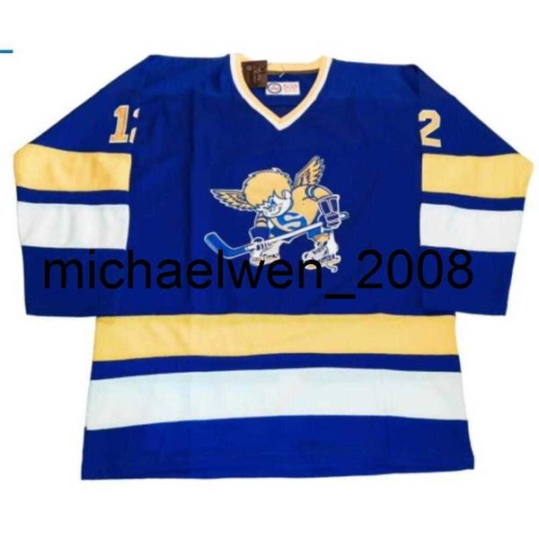 Weng Custom Hokey Forması Boyutu XXS S-XXXL 4XL XXXXL 5XL 6XL Dövüş Azizleri Özelleştirilmiş Hokey Jersey Wha Sweater