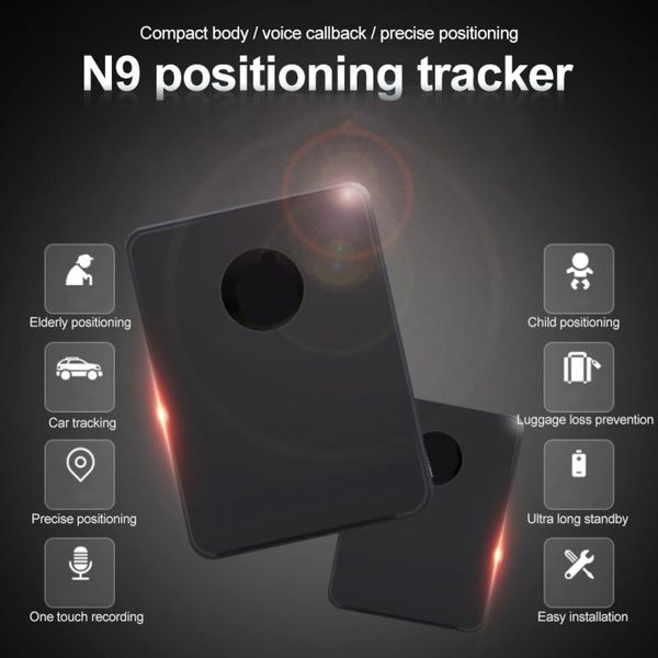 N9 Upgrade Mini GSM Audio GPS Kleine Tracking-Geräte Abhörmonitor Bug 2x empfindliches Mikrofon Ear Bug Device Retainer Tracker Loss Preventer