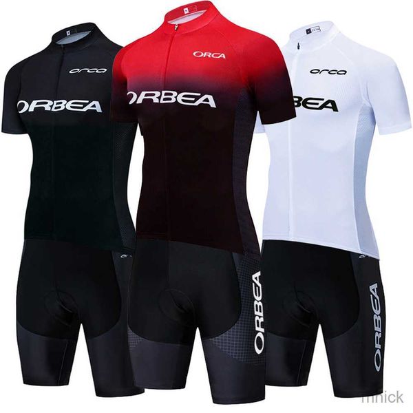 Bisiklet Jersey Setleri 2023 Yaz Bisiklet Takımı Jersey Orbea Orbea Orca Bike Maillot Jersey Şort Erkek Kadınlar Hızlı Kuru MTB 20D Ropa Ciclismo Bisiklet Giyim 3M411