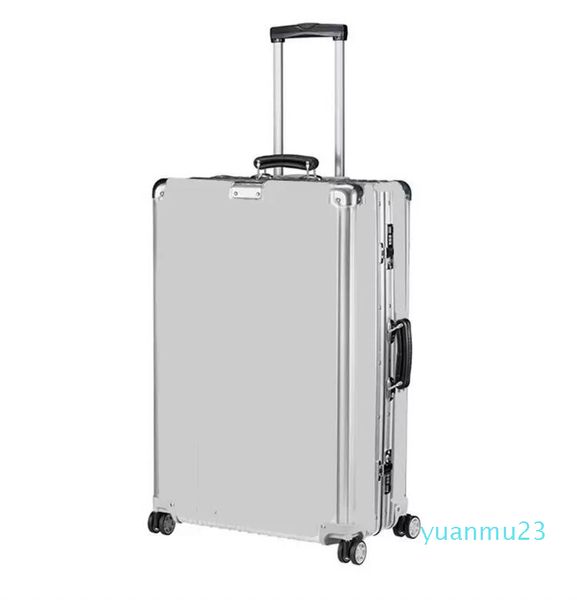 20 26 29 pollici Borsa per bagagli da viaggio per trasporto merci all'aperto Alluminio 25 Trolley Case 972 Classic Luxury Designer Carry On Suitcase289P