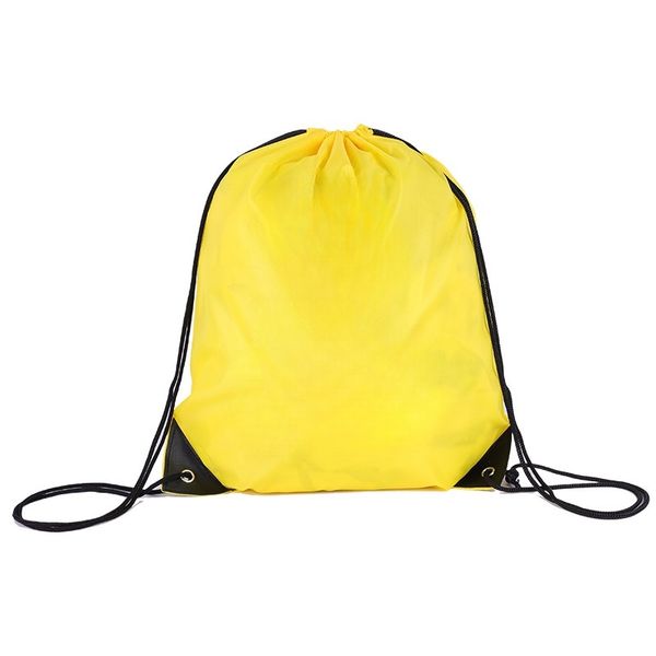 einfarbiger Outdoor-Beutel mit Kordelzug Rucksack mit doppeltem Kordelzug Sport wasserdichter Rucksack